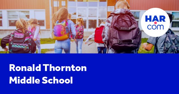 RONALD THORNTON Middle School Missouri City, TX - HAR.com